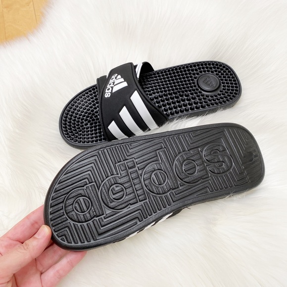 ADIDAS Black Slide Sandals - Picture 5 of 6